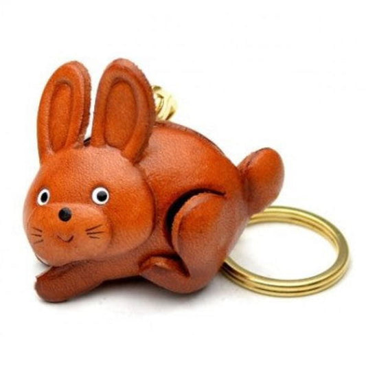 Rabbit Japanese Leather Keychain(L)