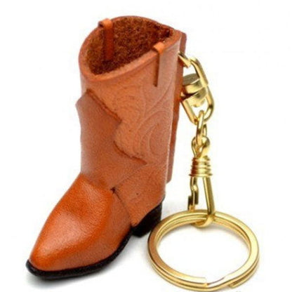 Western Boot Leather Keychain(L)