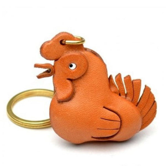 Rooster Leather Keychain(L)