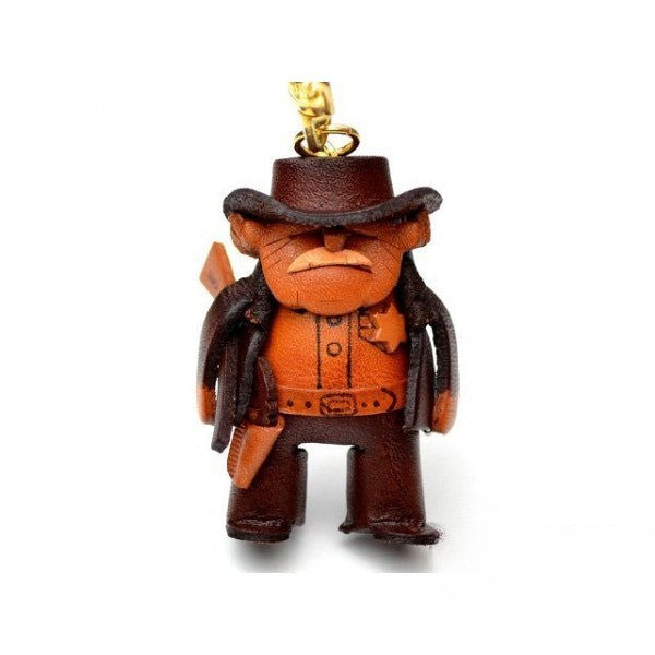 Sheriff Leather Keychain(L)