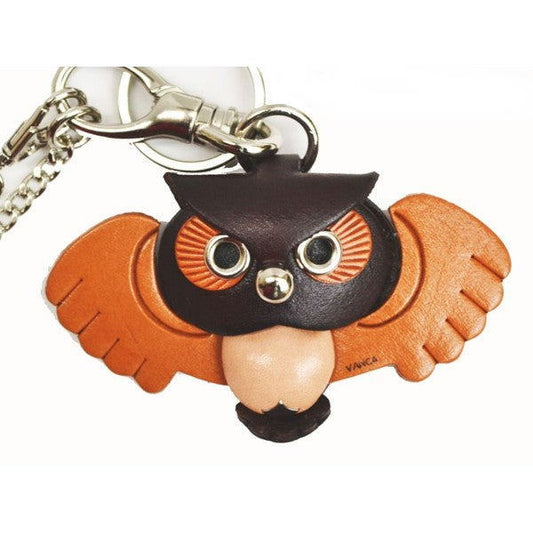 Owl Handmade Leather Animal/Bag Charm