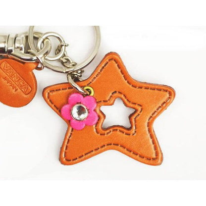 Symbols  "Star" Leather Keychain Bag Charm
