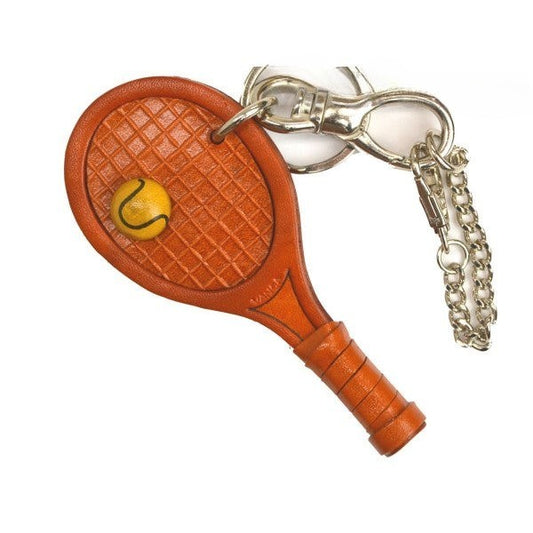 Tennis Racket Handmade Leather Sports/Bag Charm