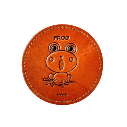 Leather Coaster Frog