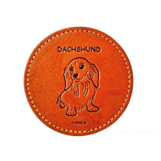 Leather Coaster Dachshund Longhair