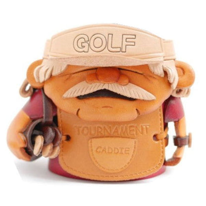 Golf Caddy Handmade Leather Eyeglasses Holder/Stand #26225