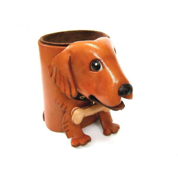 Golden retriever Japanese Leather Eyeglasses Holder/Stand #26207