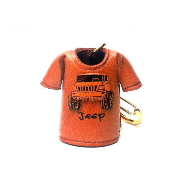 Jeep T-shirt Leather Keychain