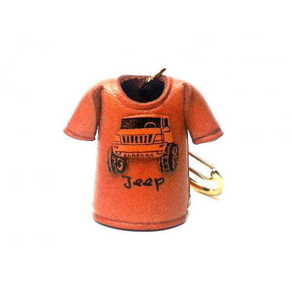 Jeep T-shirt Leather Keychain