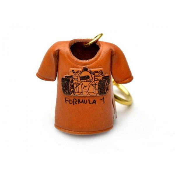 F-1 T-shirt Leather Keychain