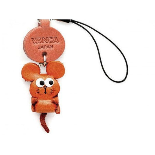 Rat Japanese Leather Cellularphone Charm Zodiac Mascot