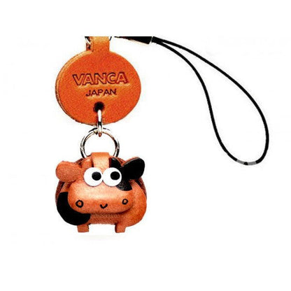 Cow Japanese Leather Cellularphone Charm Zodiac Mascot