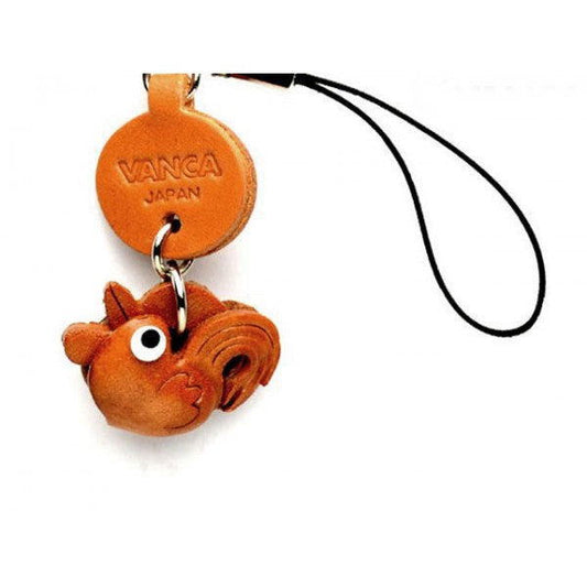 Rooster Japanese Leather Cellularphone Charm Zodiac Mascot