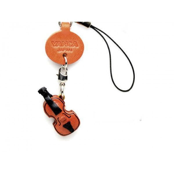 Violin Japanese Leather Cellularphone Charm Goods