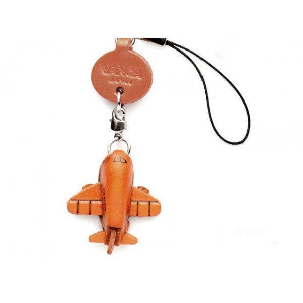 Airplane Japanese Leather Cellularphone Charm Goods
