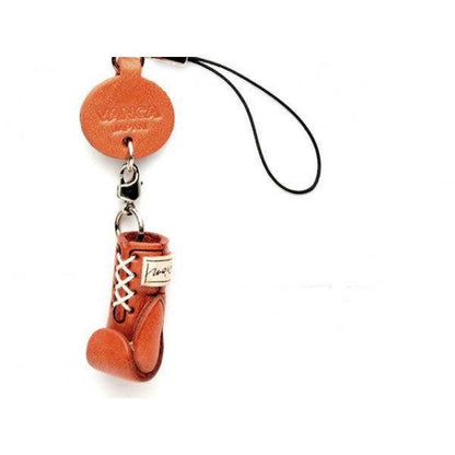 Boxing globe Japanese Leather Cellularphone Charm Goods