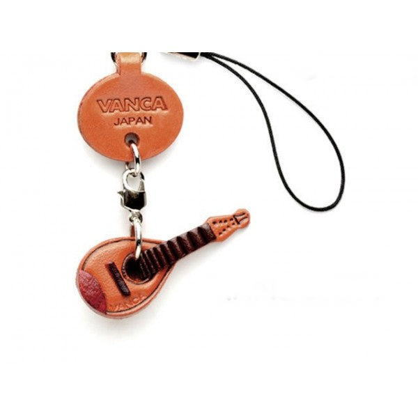 Mandolin Leather Cellularphone Charm