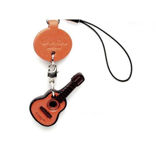 Guitar Leather Cellularphone Charm