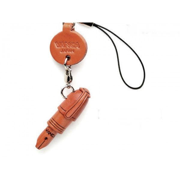 Fountain Pen Leather Cellularphone Charm
