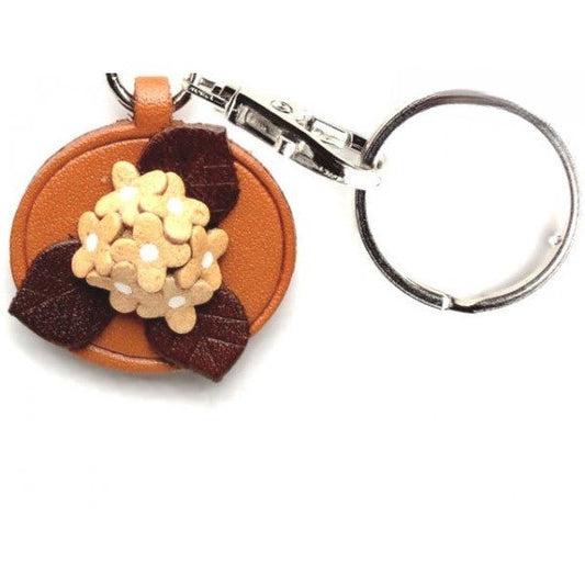 Hydrangea Leather Flower Keychain