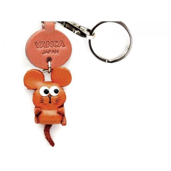 Rat Leather Keychains Little Zodiac Mascot