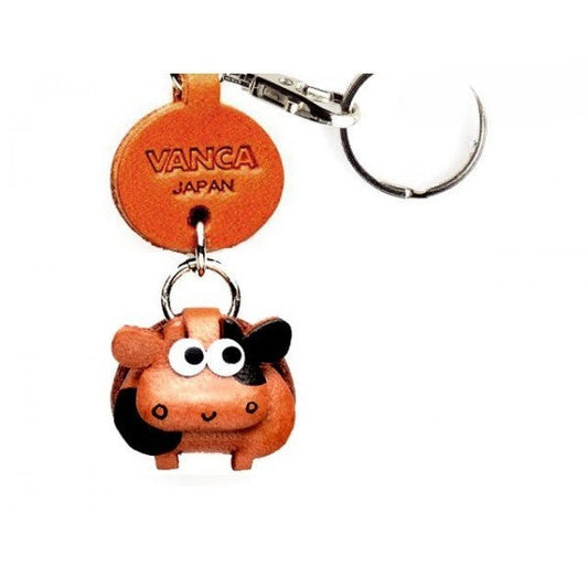 Cow Leather Keychains Little Zodiac Mascot