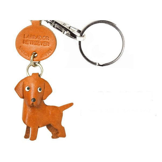 Labrador Retriever Leather Dog Keychain