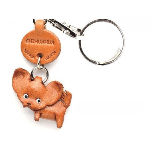 Chihuahua Leather Dog Keychain