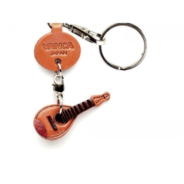 Mandolin Leather Keychain