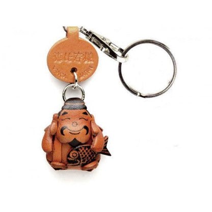 Ebisu(God of Ocean) Leather Keychain
