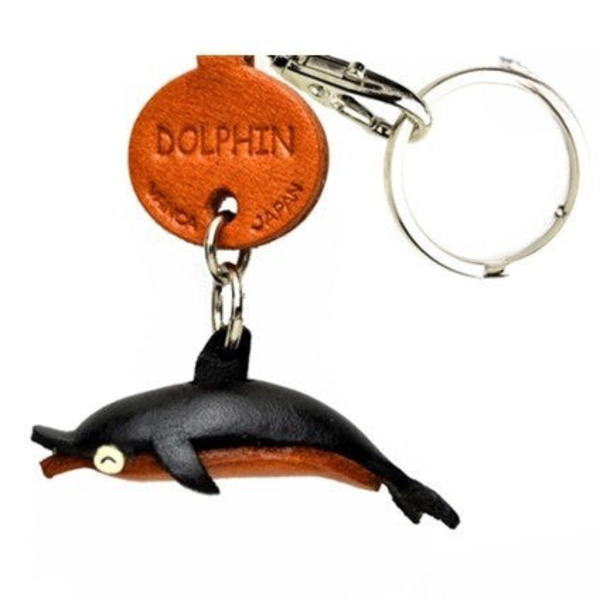 Dolphin Japanese Leather Keychains Fish
