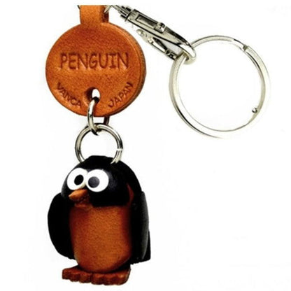 Penguin Japanese Leather Keychains Fish