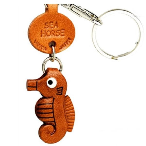 Sea Horse Japanese Leather Keychains Fish