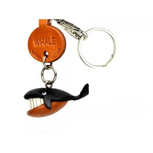 Whale Japanese Leather Keychains Fish
