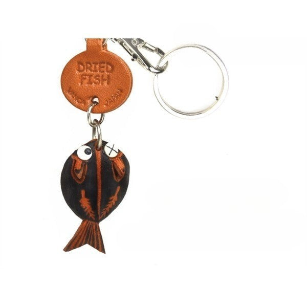 Horse Mackerel Japanese Leather Keychains Fish