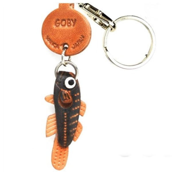 Goby Japanese Leather Keychains Fish