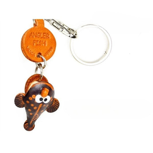 Angler fish Japanese Leather Keychains Fish