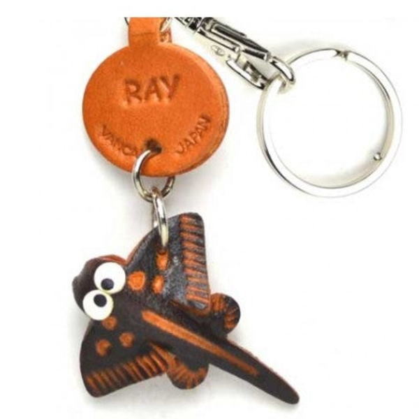 Ray Japanese Leather Keychains Fish