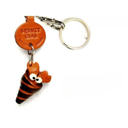 Hermit crab Japanese Leather Keychains Fish