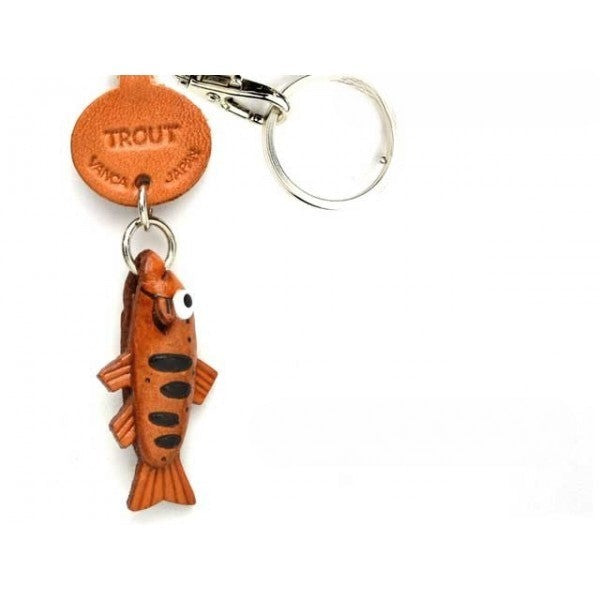 Trout Japanese Leather Keychains Fish
