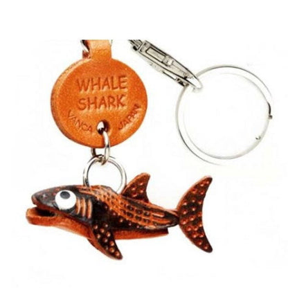 Whale shark Japanese Leather Keychains Fish