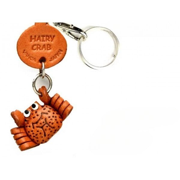 Hairy crab Japanese Leather Keychains Fish