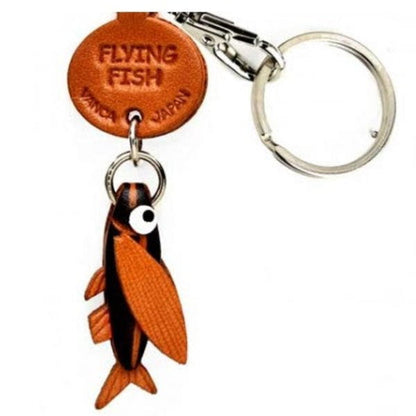 Flying fish Japanese Leather Keychains Fish