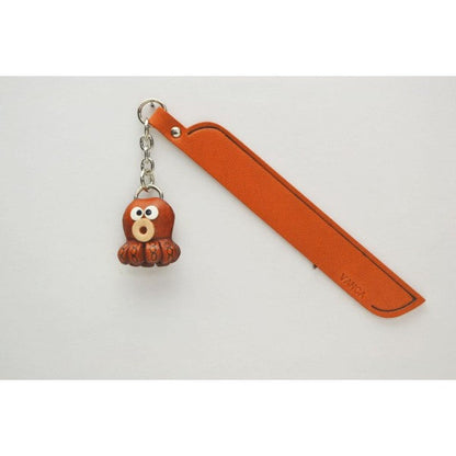 Octopus Leather Charm Bookmarker