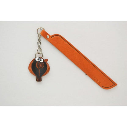 Flatfish Leather Charm Bookmarker