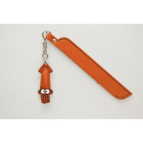 Squid Leather Charm Bookmarker