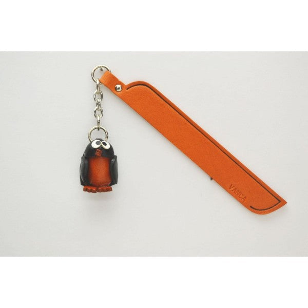 Penguin Leather Charm Bookmarker