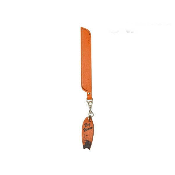 Surfboard Leather Charm Bookmarker