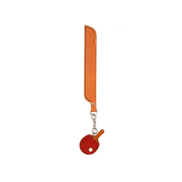 Pingpong paddle Leather Charm Bookmarker