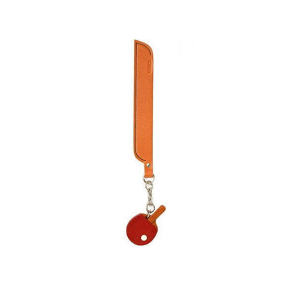 Pingpong paddle Leather Charm Bookmarker